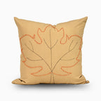 Tan Dust Embroidered Pillow Cover