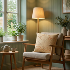 Tan Dust Embroidered Pillow Cover