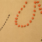 Tan Dust Embroidered Pillow Cover