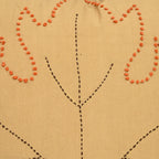 Tan Dust Embroidered Pillow Cover