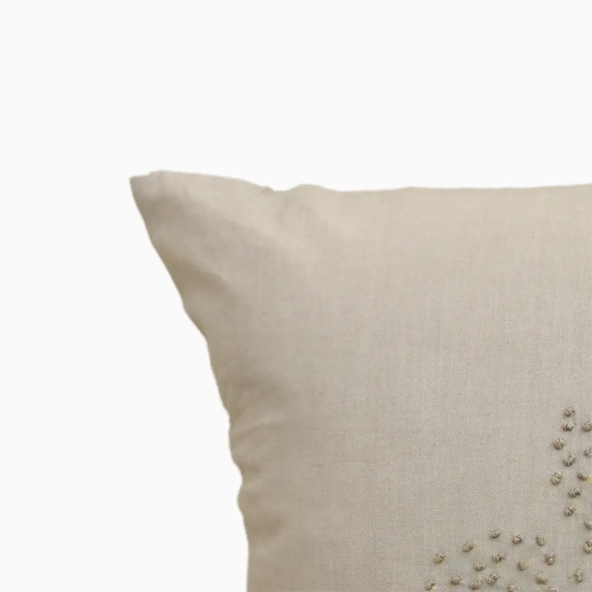 Oyster Gray Embroidered Pillow Cover Pillow Covers