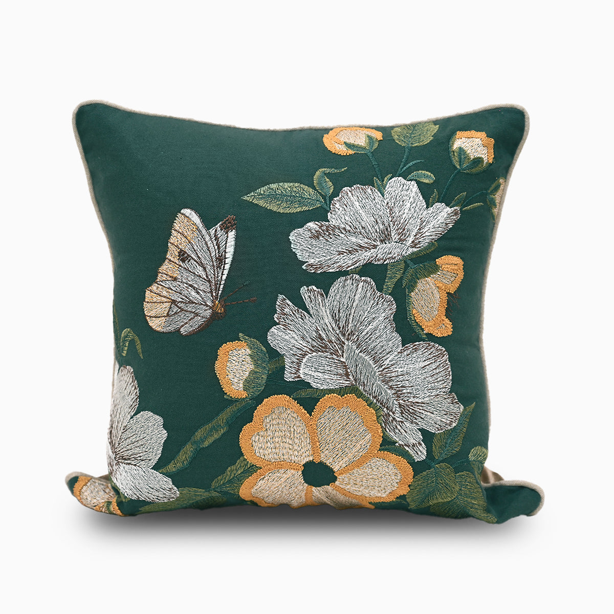 Woodland Embroidered Cushion Cover Pillow Covers