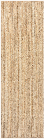 Natural Jute Braided Flatweave Runner 2'6" x 10'