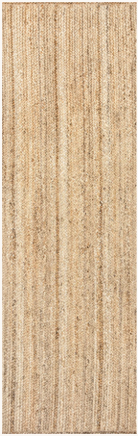 Natural Jute Braided Flatweave Runner 2'6" x 10'