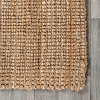 Natural Jute Woven Flatweave Runner 2'6"x6, 2'6"x8', 2'6" x 10'