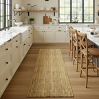 Natural Jute Woven Flatweave Runner 2'6"x6, 2'6"x8', 2'6" x 10'