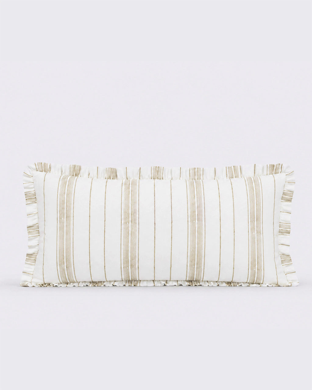 Claura Stripes Block Print Cotton Duvet Cover Set