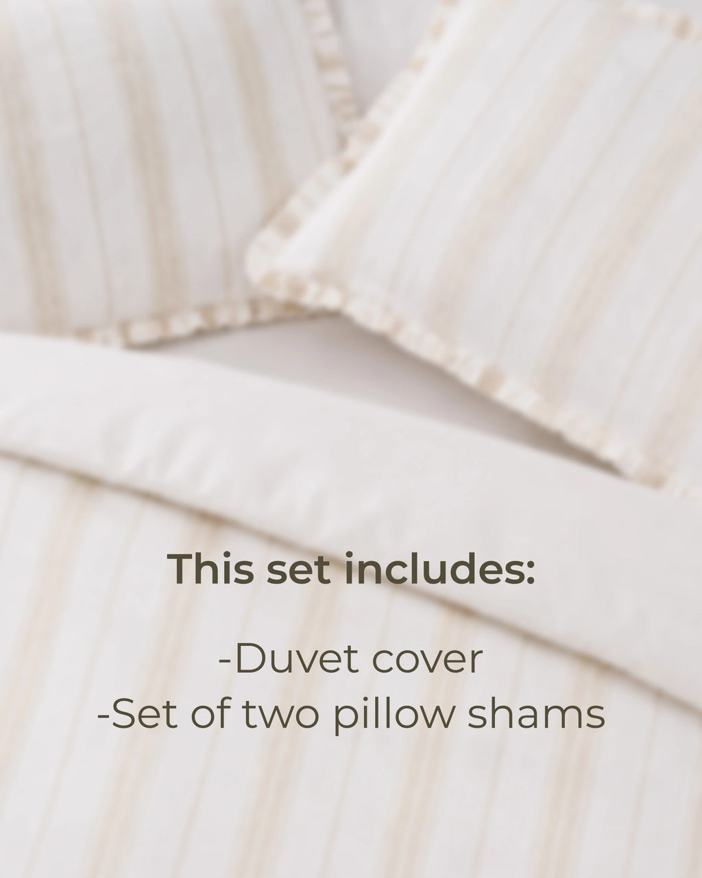 Claura Stripes Block Print Cotton Duvet Cover Set