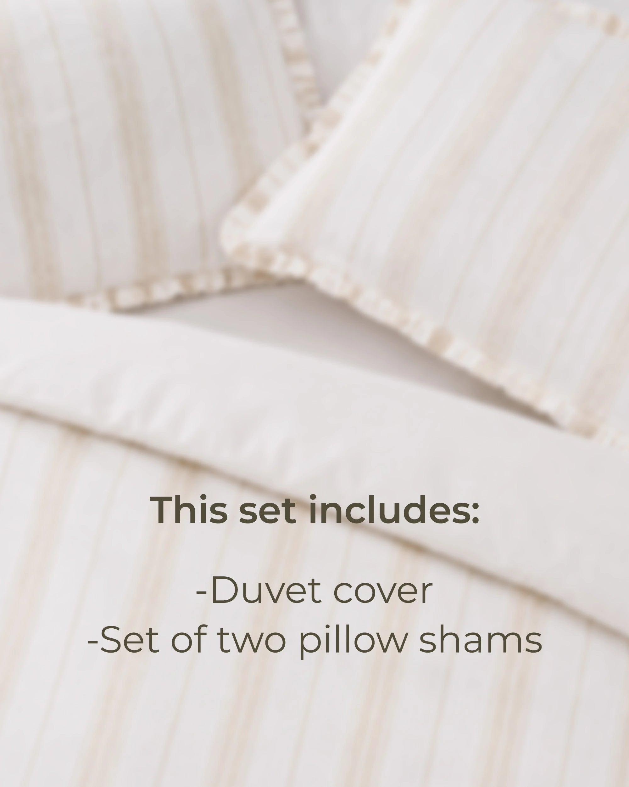 Claura Stripes Block Print Cotton Duvet Cover Set