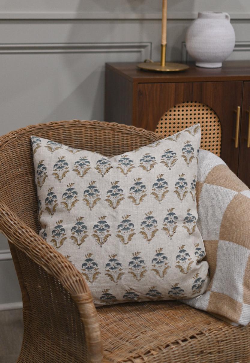 Silas Ditsy Prints Oat Pillow Cover Pillow Covers