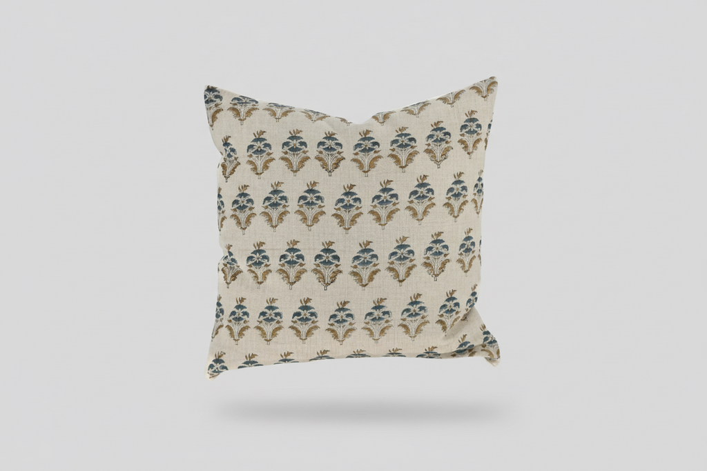 Silas Ditsy Prints Oat Pillow Cover 26" x 26" Double Sided Pillow Covers
