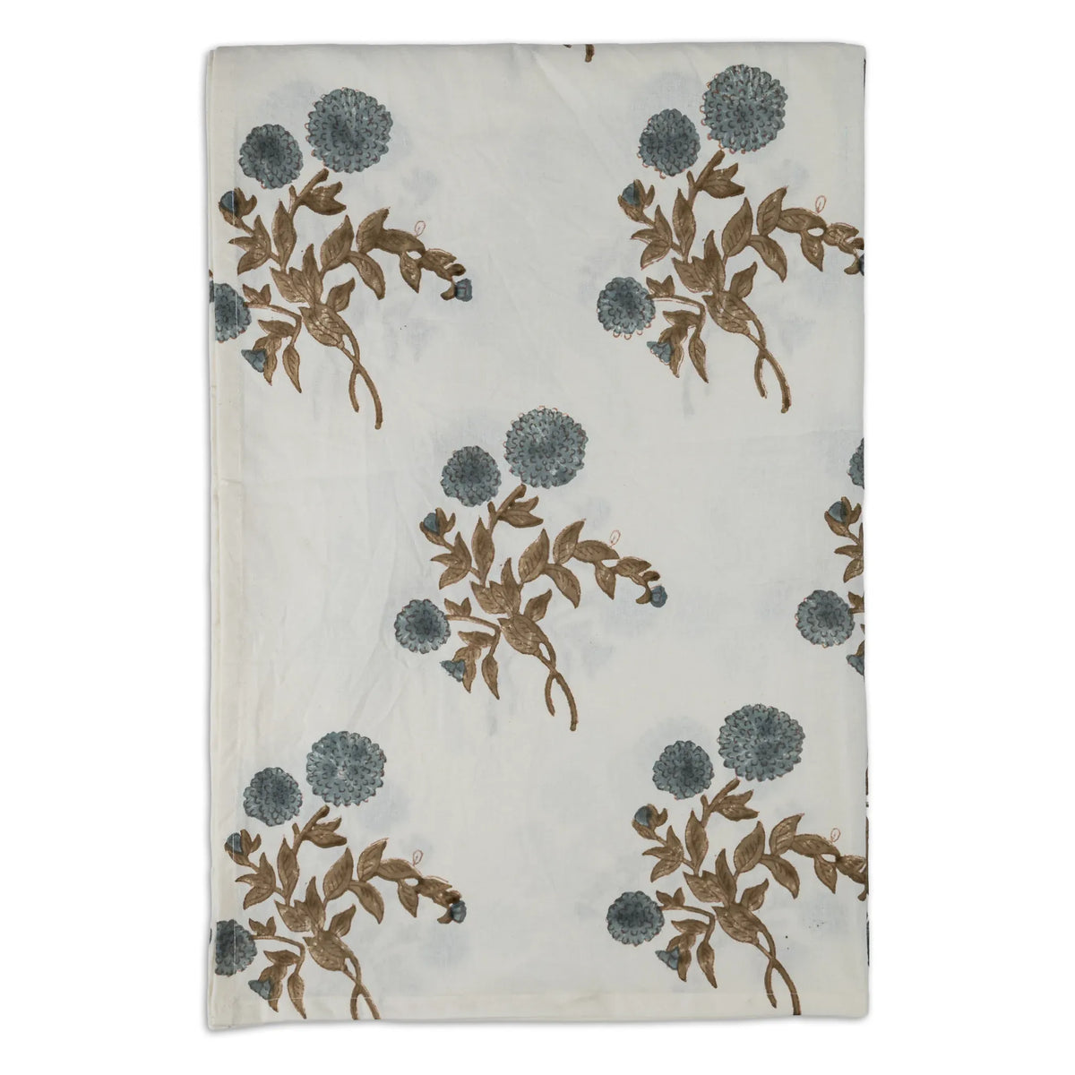 Ditsy Press Aqua & Pink Tablecloth