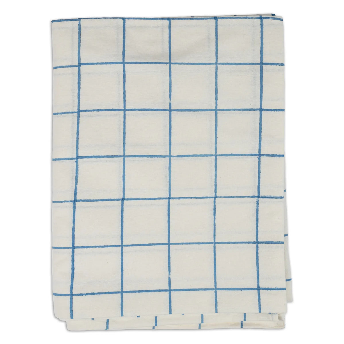 Soft Checks Blue Tablecloth