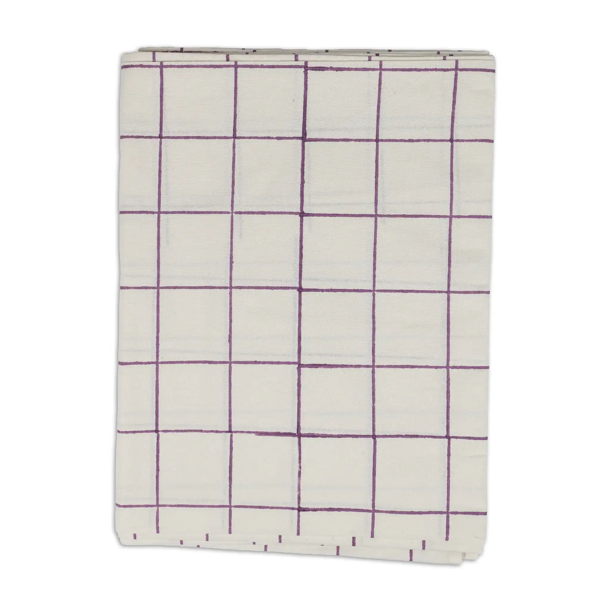 Soft Checks Purple Tablecloth