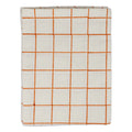 Soft Checks Orange Tablecloth