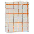 Soft Checks Orange Tablecloth