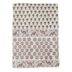 Amber Garden Blush Pink & Brown Tablecloth