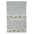 Amber Garden Ice Blue & Mustard Tablecloth