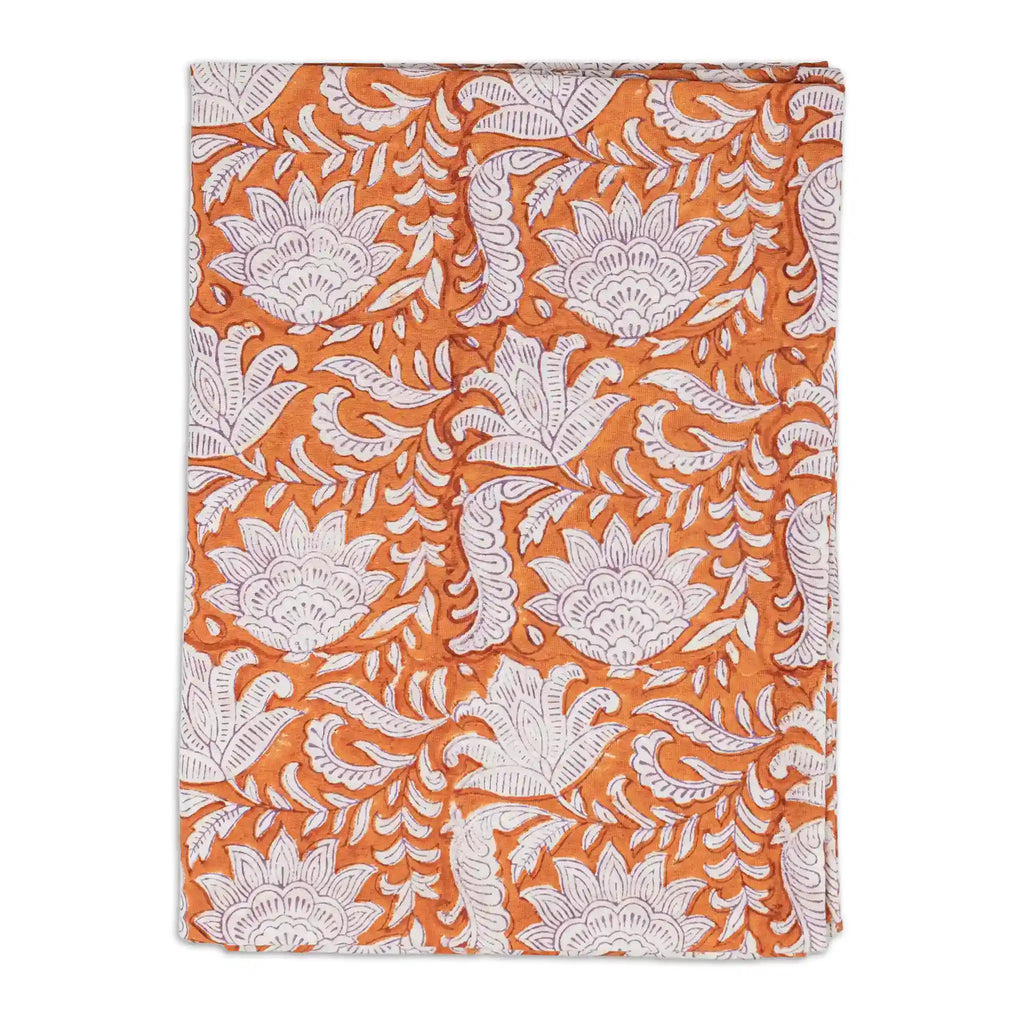 Garden Orange & Purple Tablecloth