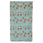 Garden Archive Ice Blue & Dusk Orange Tablecloth