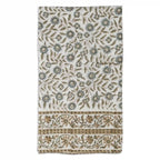 Willowmere Ice Blue & Brown Tablecloth