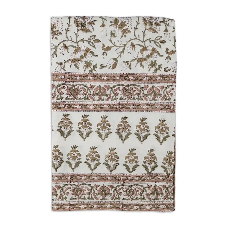 Florent Blush Pink & Plum Wine Tablecloth