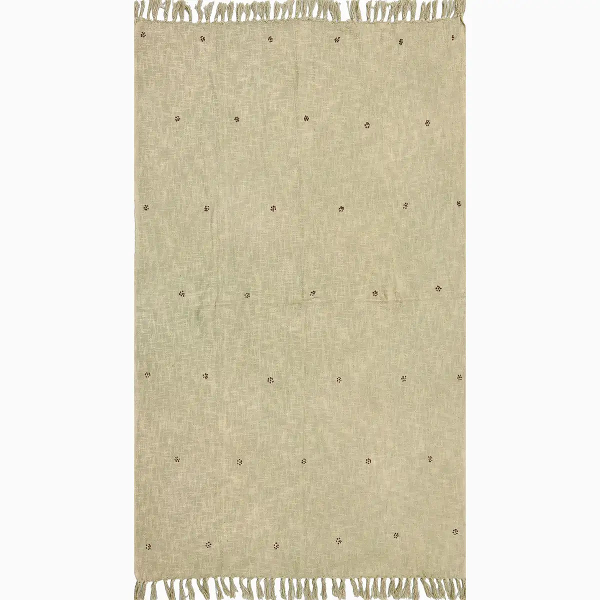 Tan Dust Embroidered Throw Throws