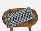 Hand Block Print Table Runner – White & Oxford Blue Table Runners