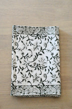 Hand Block Print Table Runner – White & Black Table Runners