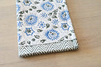 Hand Block Print Table Runner – White & Royal Blue Table Runners