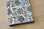 Hand Block Print Table Runner – White & Metal Gray Table Runners