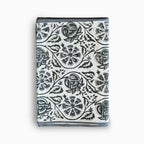 Hand Block Print Table Runner – White & Metal Gray Table Runners