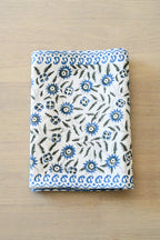 Hand Block Print Table Runner – White & Royal Blue Table Runners