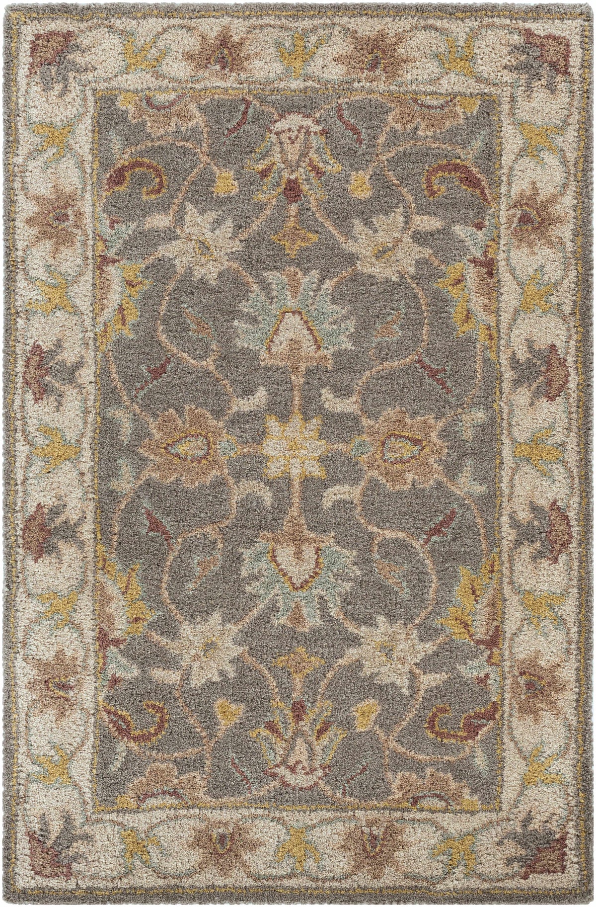 Cherryfield Hand Tufted Taupe Wool Rug