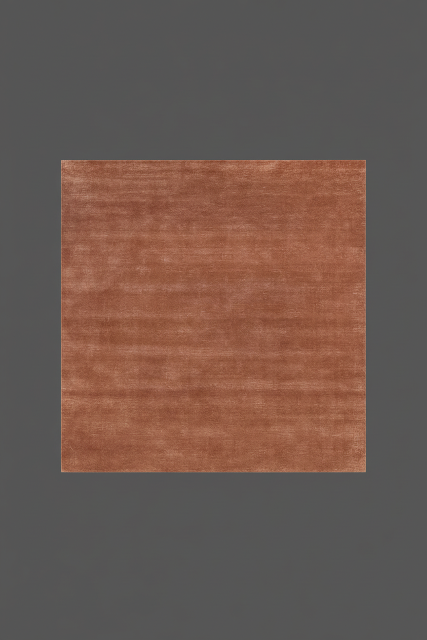 Brown textured rug on a white background