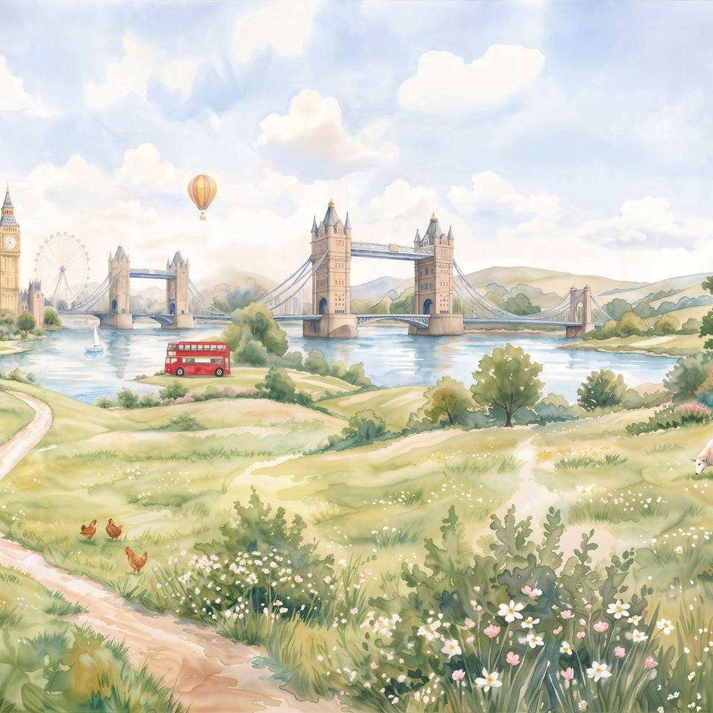 Tower Bridge Meadow Wallpaper