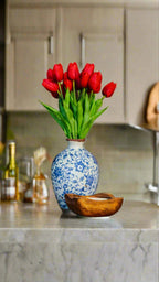 Faux Tulip Bundle Red Faux Flowers