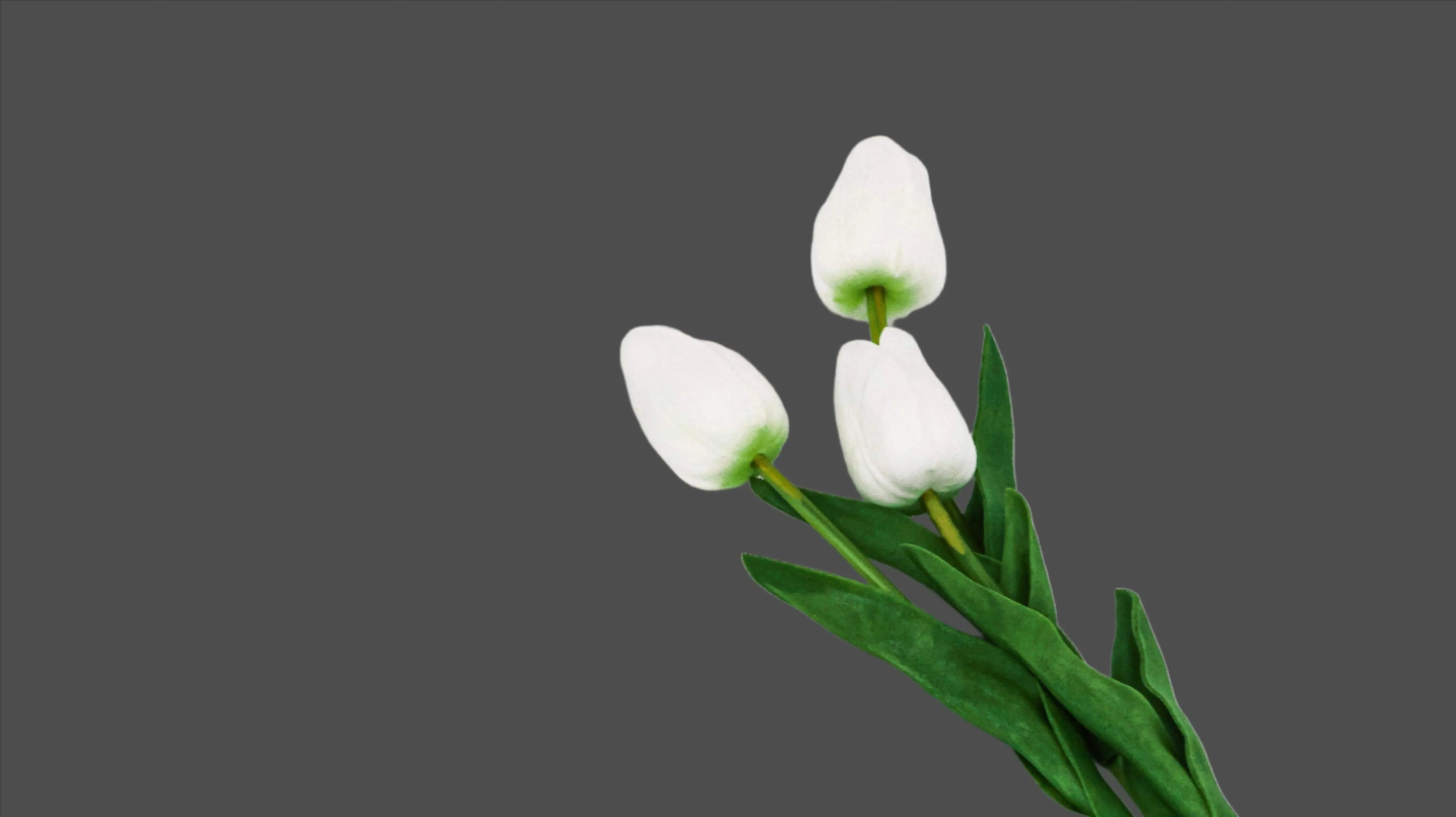 Faux Tulip Bundle White Faux Flowers