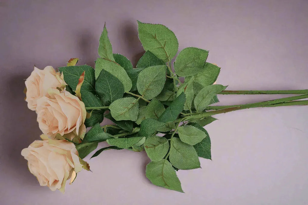 Faux Rose Set of 2 Faux Flowers