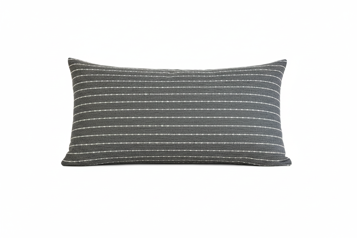 Elias Stripe Natural Linen Pillow Cover Pillow Covers
