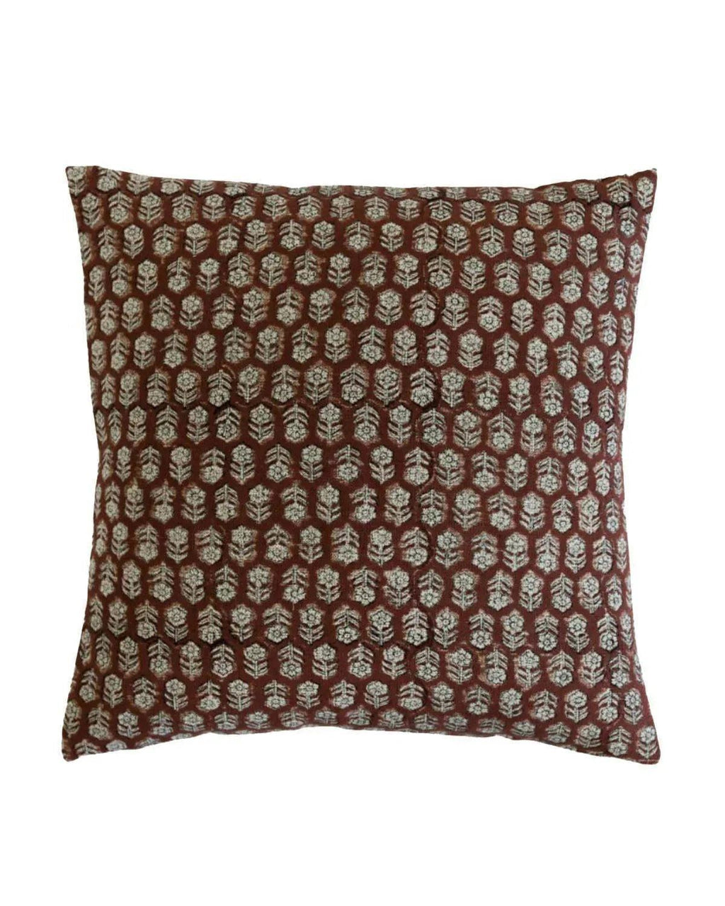 Scarlett Ditsy Prints Saddle Brown Pillow Cover Single Sided Pillow Covers