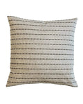 Markus Stripe Natural Linen Pillow Cover 18" x 18" Single Sided Pillow Covers