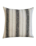 Nathaniel Stripe Ash Grey Pillow Cover 18" x 18" Single Sided Pillow Covers