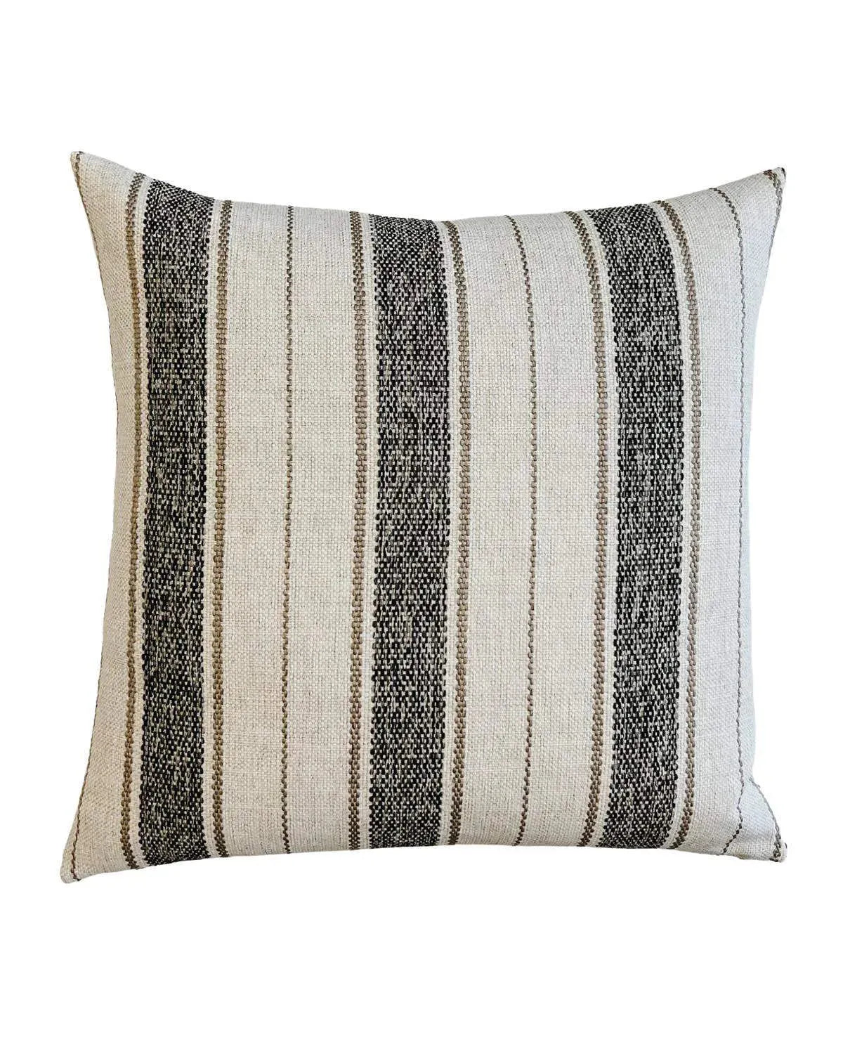 Nathaniel Stripe Ash Grey Pillow Cover 18" x 18" Single Sided Pillow Covers