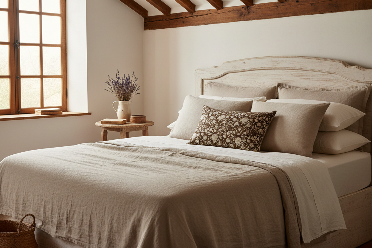 Vivian Botanical Print Otter Brown Pillow Cover Pillow Covers