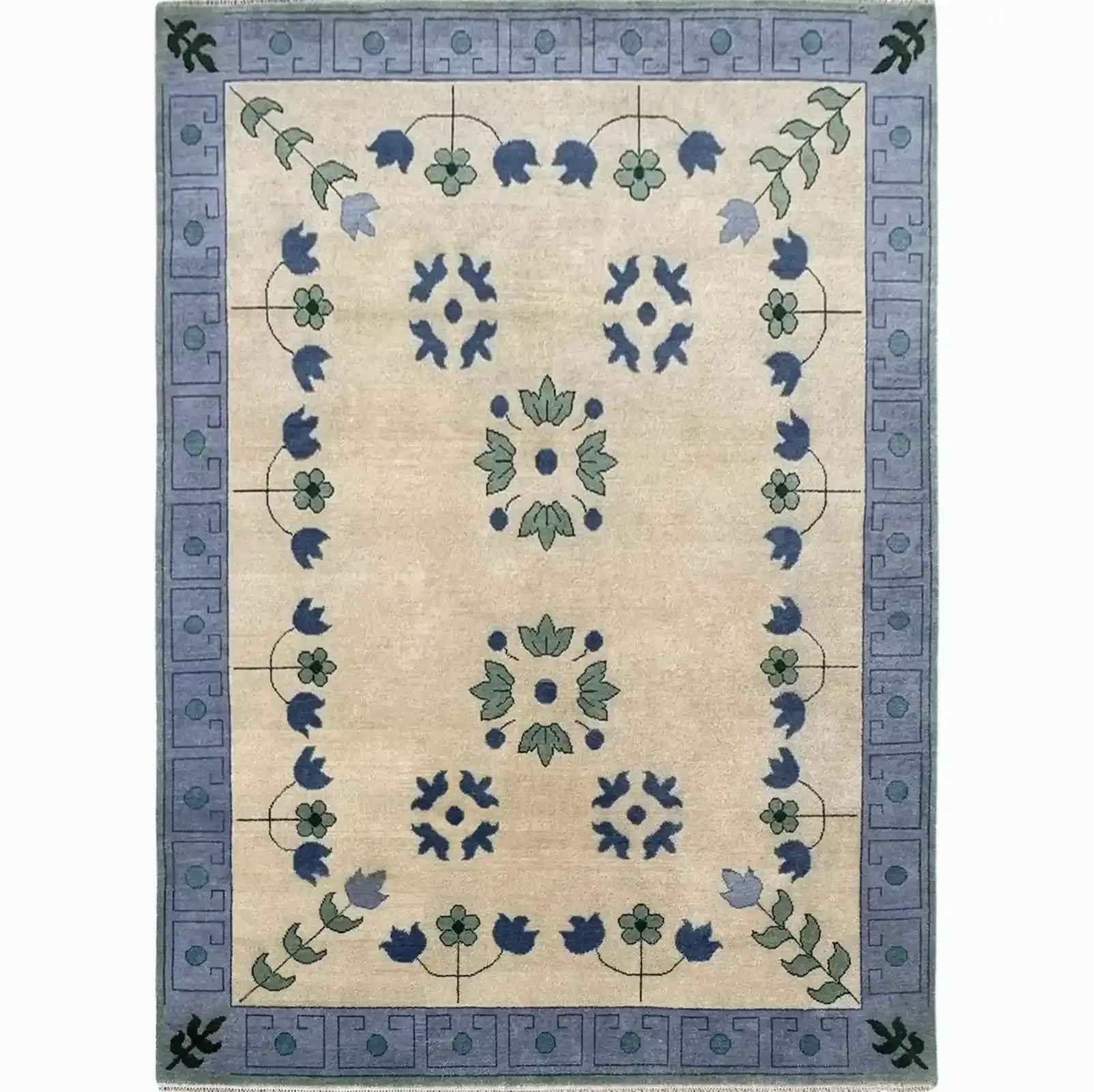 Jennifer Hand Knotted Oushak Rug 12' x 18' Hand-Knotted