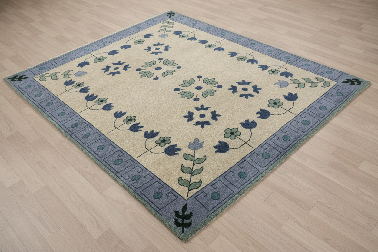 Jennifer Hand Knotted Oushak Rug 8' x 8' Hand-Knotted