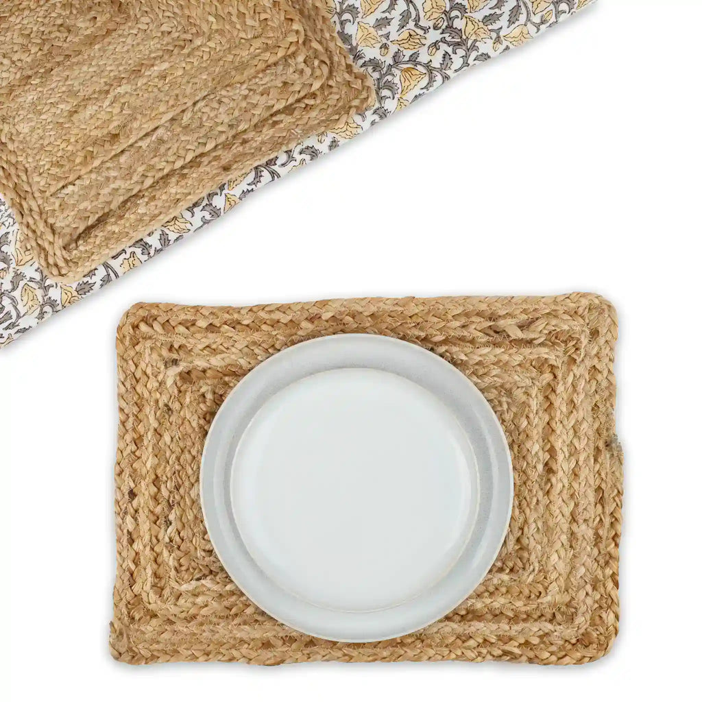 Wicker Natural Woven Jute Placemats