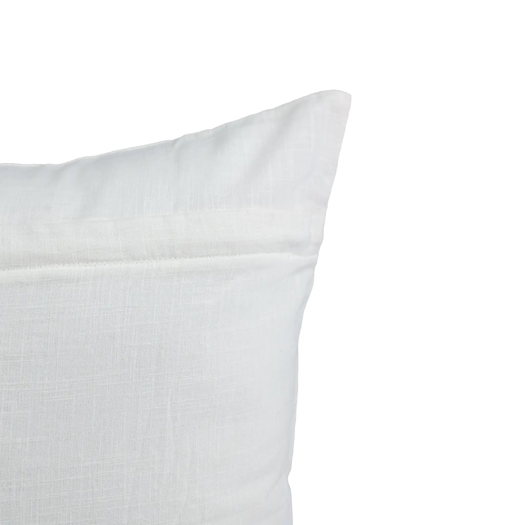 Wildflower Embroidered Botanical Cotton Cushion Cover