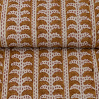 Wrenwood Mustard Linen Fabric by the Yard